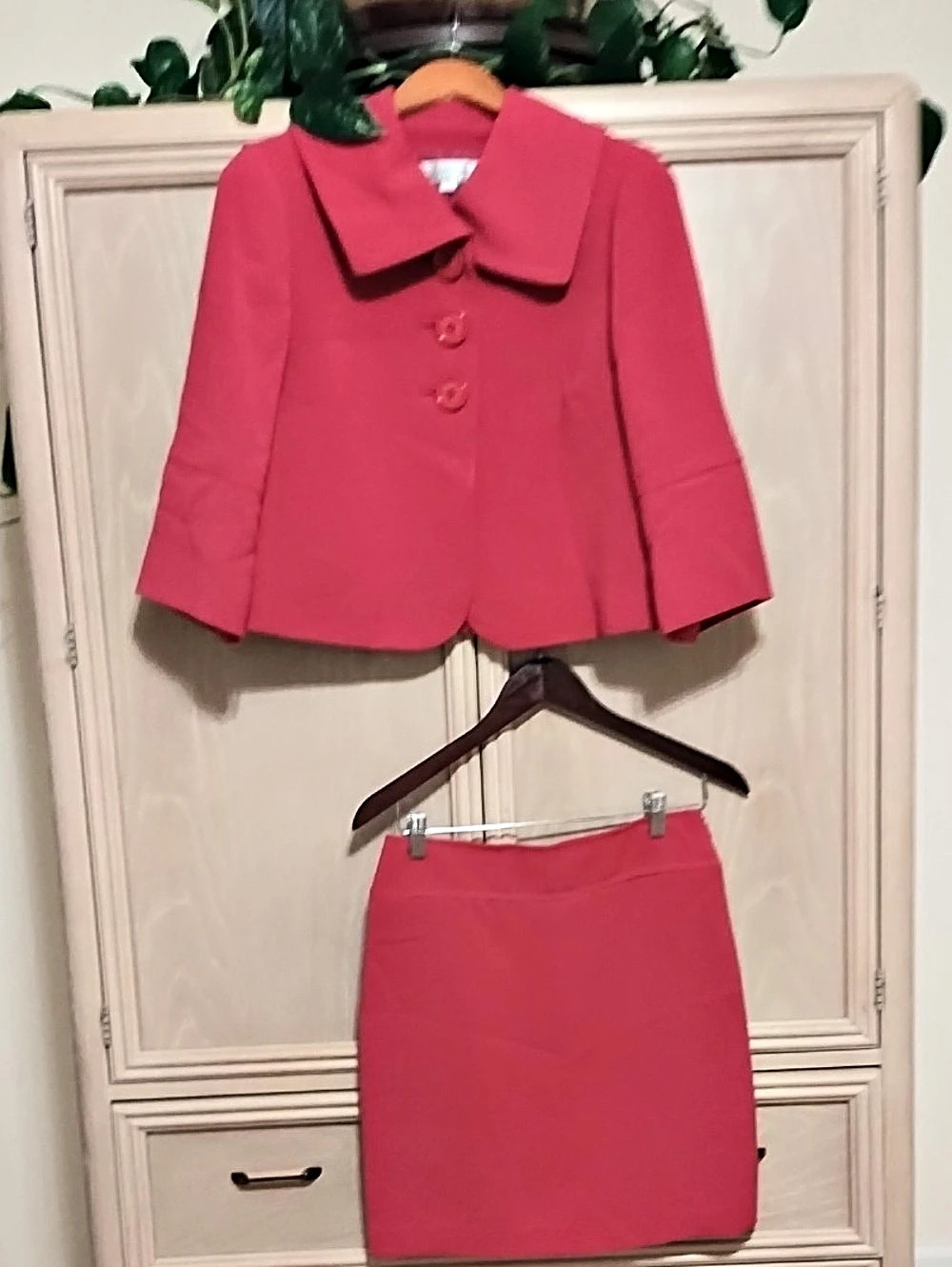 Pink Skirt Suit Set